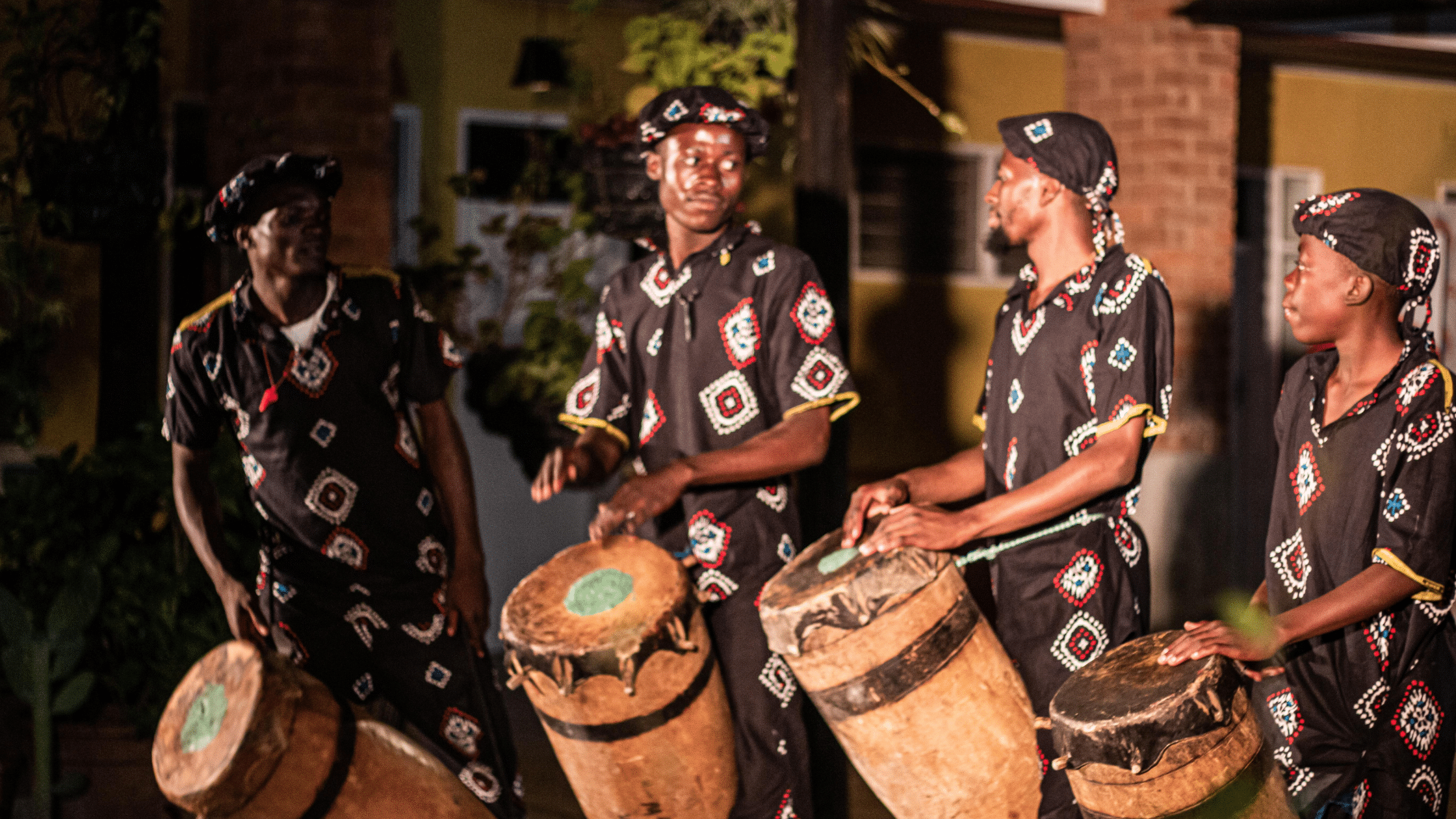 People in zambia playing music