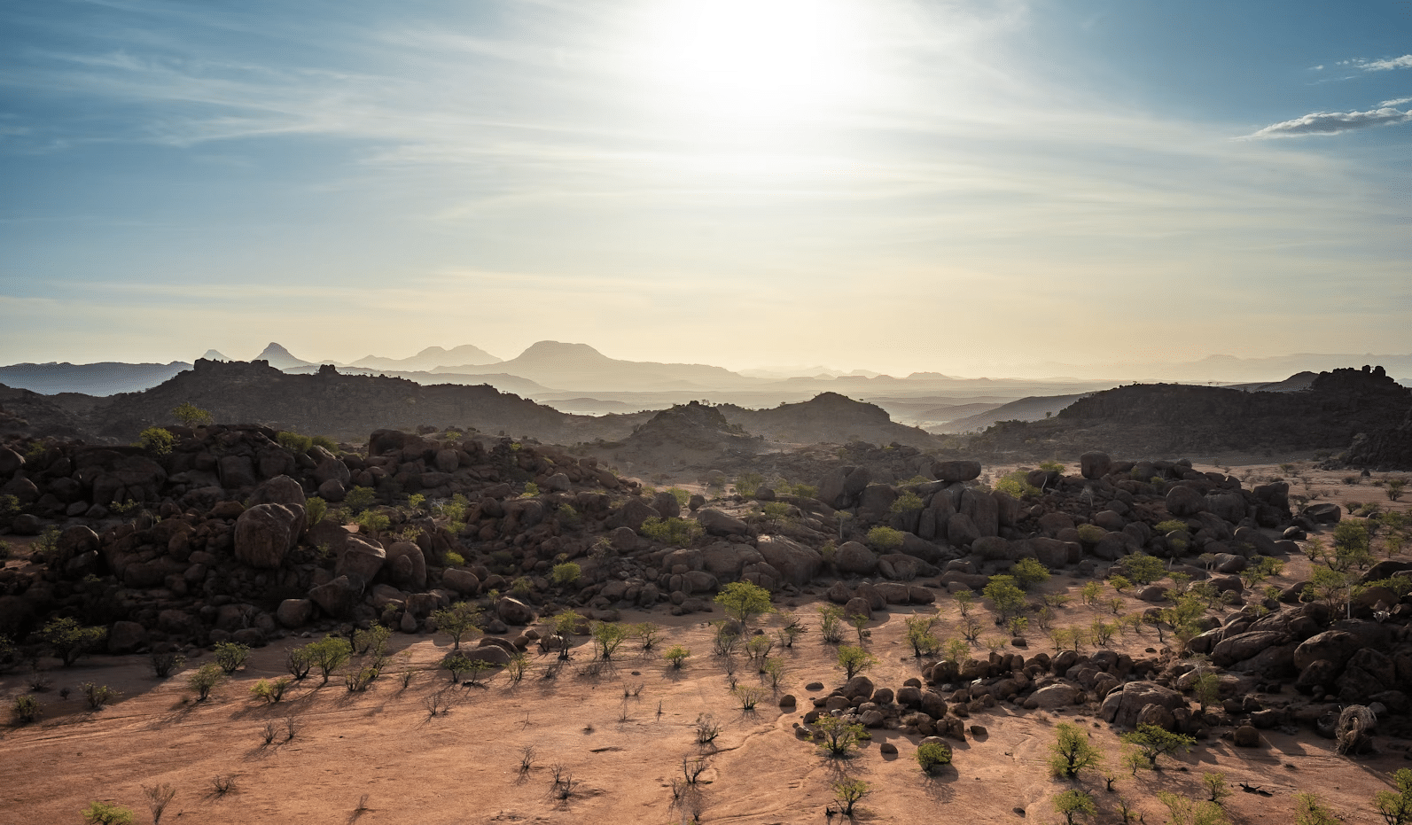 The view of the Namib Desert