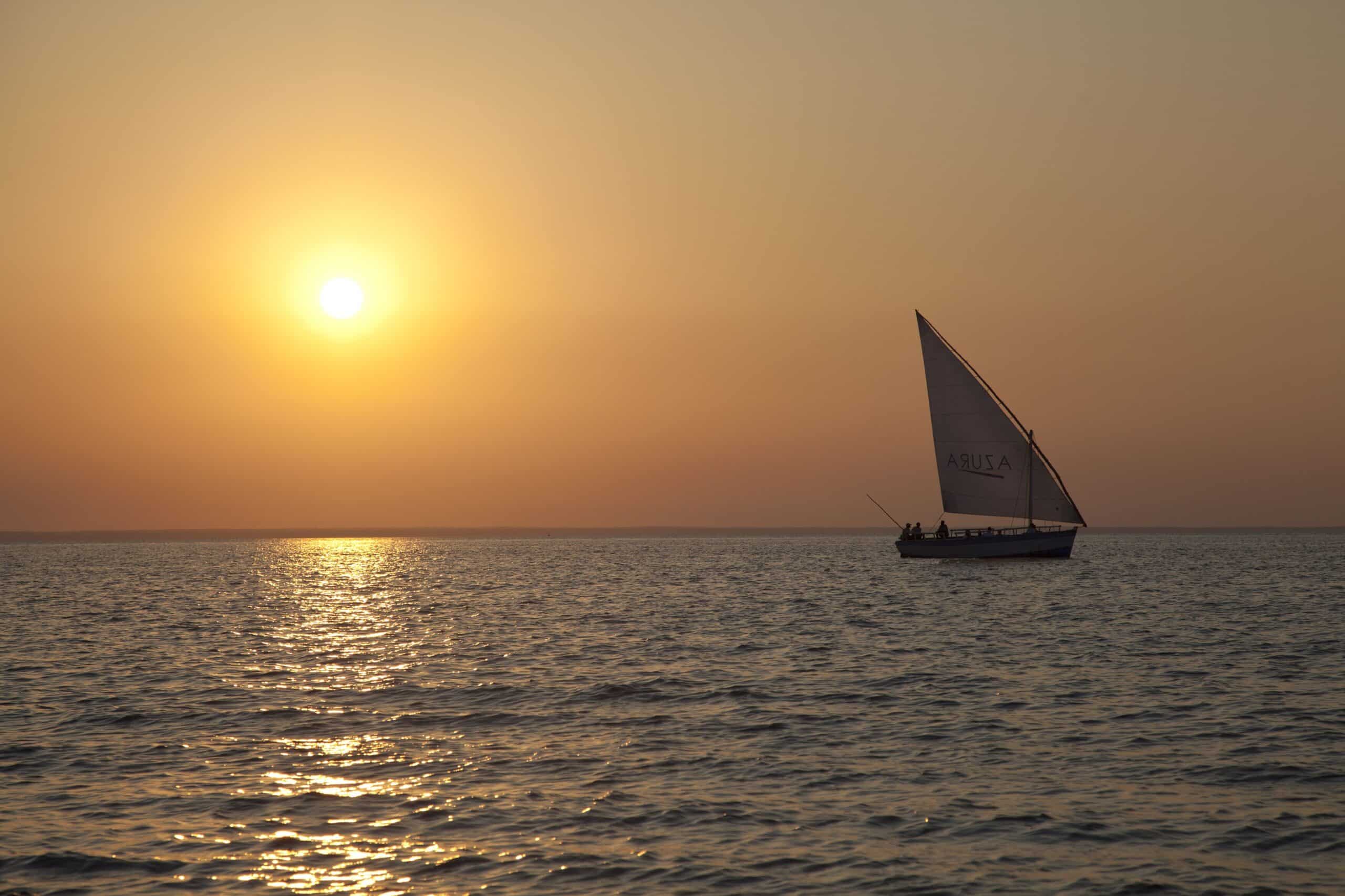 A dhow in Mozambique