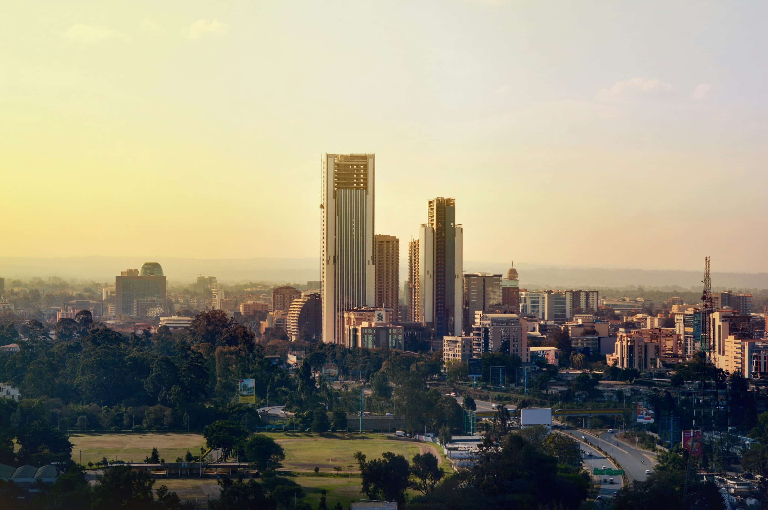 View from Nairobi in Kenya