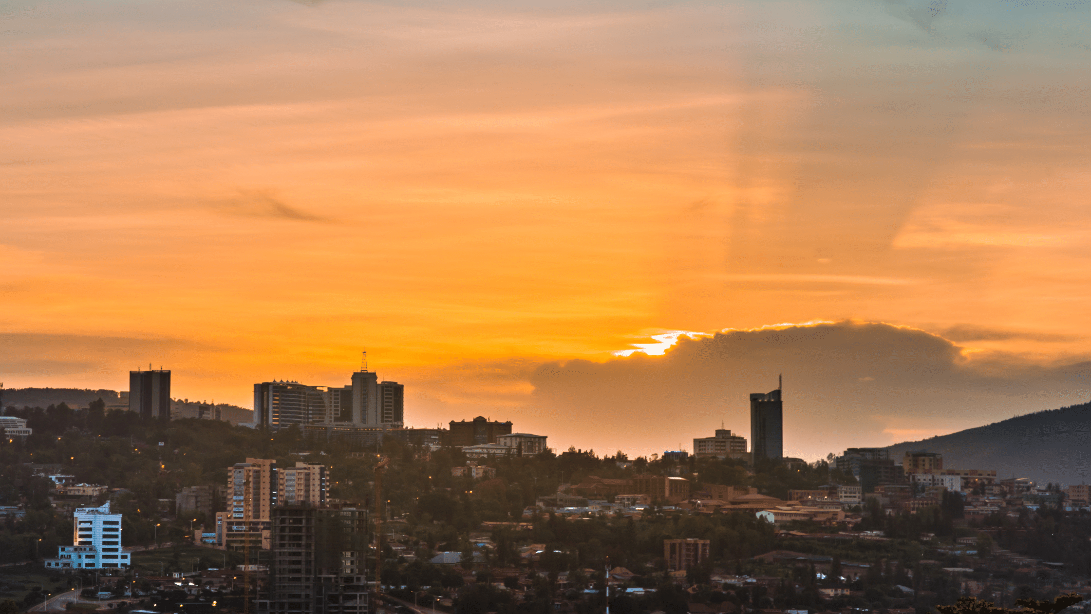 View of Kigali in Rwanda