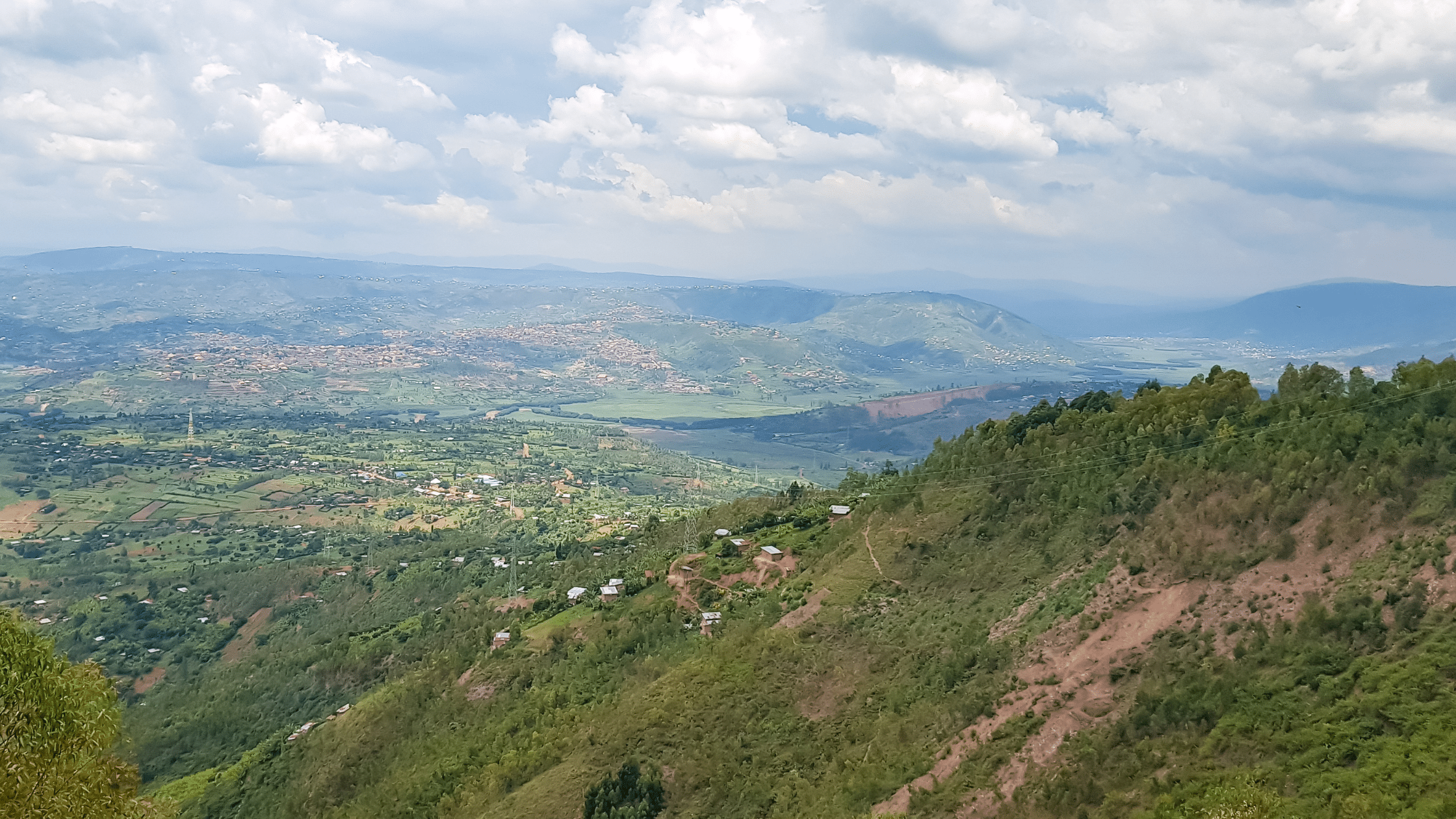View from mount Kigali in Rwanda